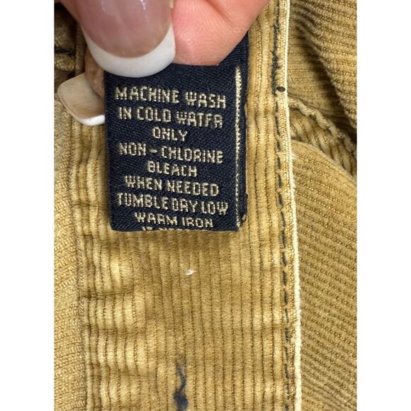 American Eagle Men’s Corduroy Pants Sz. 32X30 5-Pocket Tan Vintage - Picture 5 of 9